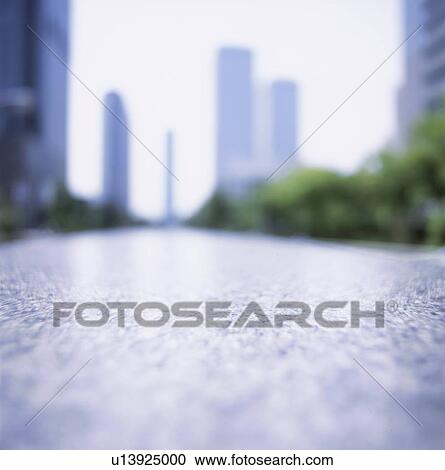 Stock Image - Surface level of road. Fotosearch