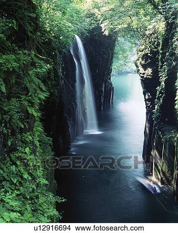 Picture - Takachiho gorge, Miyazaki prefecture, Japan. Fotosearch