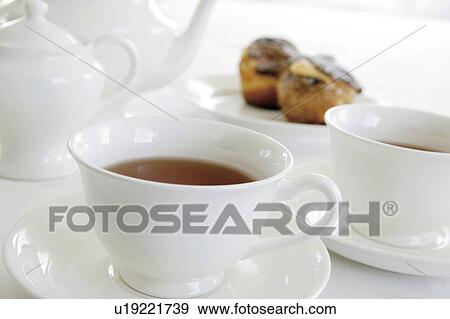 Tea and scones View Large Photo Image Stock Photo - Tea and scones. Fotosearch