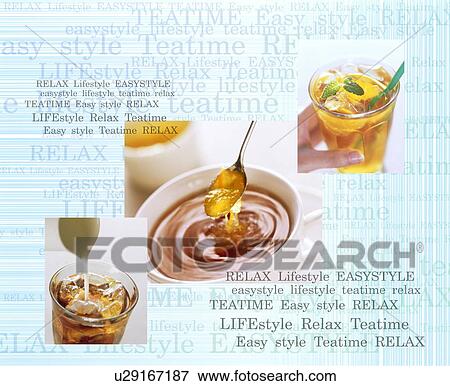 Stock Photo - Tea collage. Fotosearch