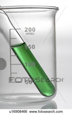 Test Tube In A Beaker Stock Photograph U16908466 Fotosearch