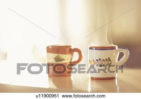 Stock Image - Two Coffee Cups. Fotosearch