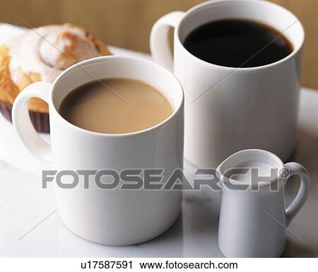 Stock Image - Two cups of coffee. Fotosearch