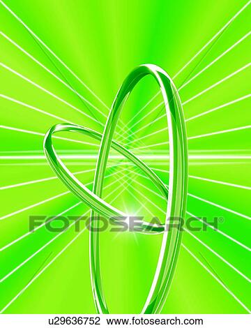Stock Image - Two rings connected together. Fotosearch