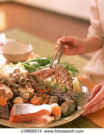 Uncooked plate of seafood View Large Photo Image Picture - Uncooked plate of seafood. Fotosearch