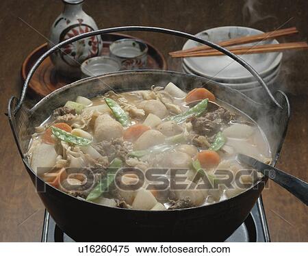 Stock Photography - Vegetables cooked in crock pot. Fotosearch
