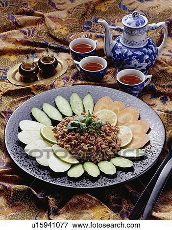 Stock Photo - Vegetables with Shrimp Paste. Fotosearch