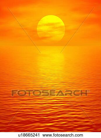 Vibrant Sunset View Large Photo Image Stock Image - Vibrant Sunset. Fotosearch