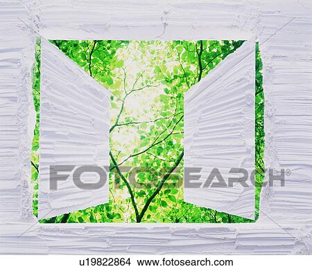 View of trees through white textured window shutters View Large Photo Image Picture - View of trees through white textured window shutters. Fotosearch