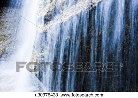 Stock Photo - Water cascading down Yobai Waterfall, Otsu, Shiga Prefecture, Japan. Fotosearch