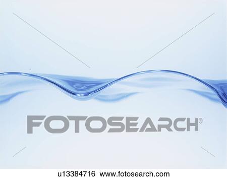 Stock Photograph - Water, close up, white background. Fotosearch