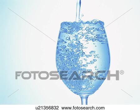 Water poured into glass View Large Photo Image Stock Image - Water poured into glass. Fotosearch