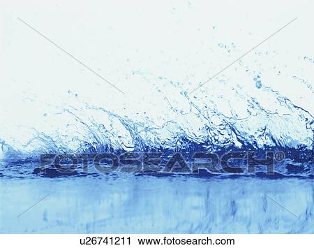 Stock Image - Water splashing. Fotosearch