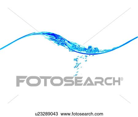 Stock Image - Water with bubbles . Fotosearch