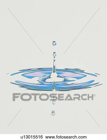 Waterdrop and ripples on water surface View Large Photo Image Stock Photograph - Waterdrop and ripples on water surface. Fotosearch