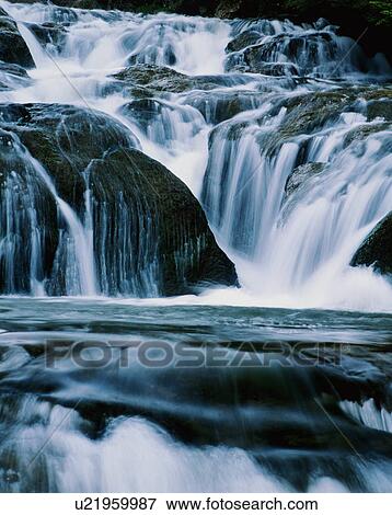 Waterfall View Large Photo Image Stock Photo - Waterfall . Fotosearch