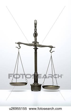 Stock Photography - Weight scales, white background. Fotosearch