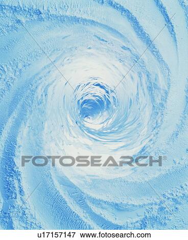 Stock Photo - Whirlpool of sand and water. Fotosearch