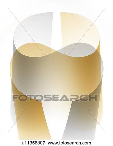 Stock Photo - White and Brown Curved Line, Illustration. Fotosearch