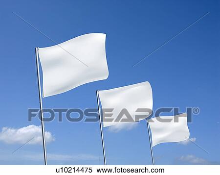White flags waving in the sky View Large Photo Image Stock Photography - White flags waving in the sky. Fotosearch