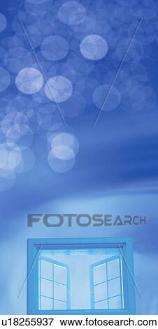 Window and blue light View Large Photo Image Stock Photo - Window and blue light. Fotosearch