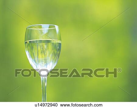 Stock Image - Wineglass of water. Fotosearch