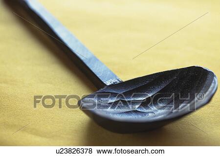 Stock Photo - Wooden ladle. Fotosearch