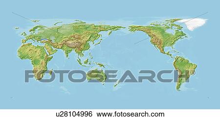 World map, blue background View Large Photo Image Stock Photograph - World map, blue background. Fotosearch