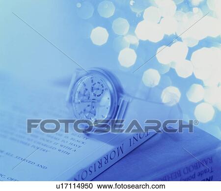 Wristwatch and books - digital composite View Large Photo Image Stock Image - Wristwatch and books - digital composite. Fotosearch