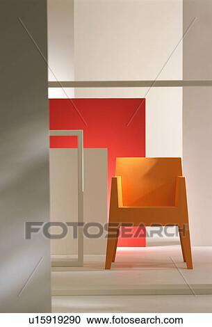 Yellow chair in modern room View Large Photo Image Stock Image - Yellow chair in modern room. Fotosearch