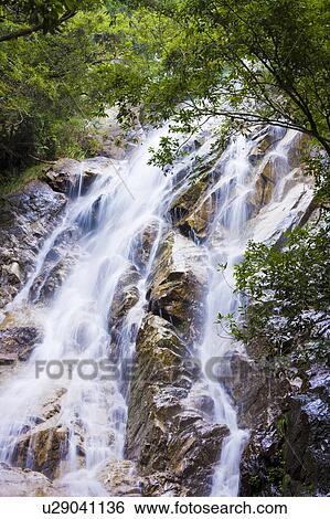 Stock Photograph - Yobai Waterfall. Otsu, Shiga Prefecture, Japan. Fotosearch