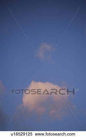 Stock Photography - A blue sky and clouds, Yamanashi Prefecture, Japan. Fotosearch