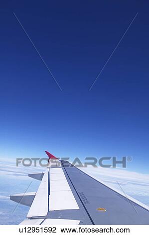 Airplane wing View Large Photo Image Stock Image - Airplane wing. Fotosearch