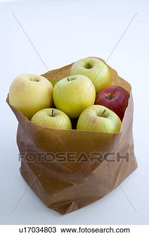 Apples in a brown paper bag View Large Photo Image Stock Image - Apples in a brown paper bag. Fotosearch
