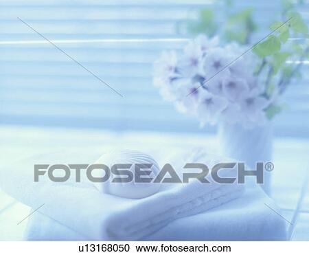 Bar of soap and towels View Large Photo Image Stock Image - Bar of soap and towels. Fotosearch
