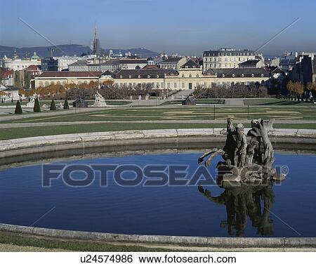 Belvedere Palace gardens, Vienna, Austria View Large Photo Image Stock Photograph - Belvedere Palace gardens, Vienna, Austria. Fotosearch