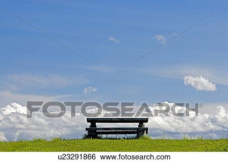 Bench in field, Tochigi Prefecture, Honshu, Japan View Large Photo Image Stock Photograph - Bench in field, Tochigi Prefecture, Honshu, Japan. Fotosearch