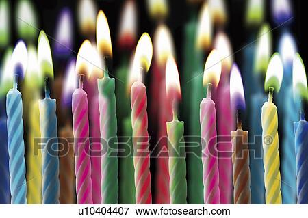 Birthday candles View Large Photo Image Stock Photo - Birthday candles. Fotosearch