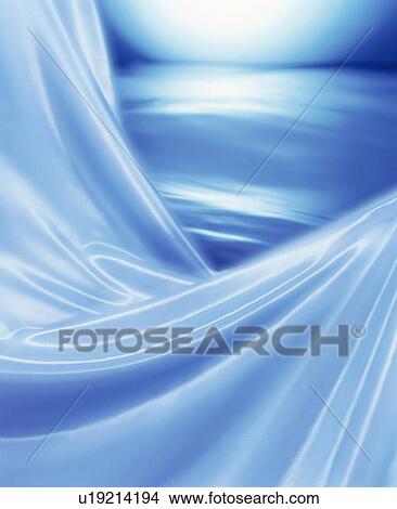 Picture - Blue silk. Fotosearch