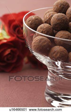Stock Image - Bowl of truffles. Fotosearch