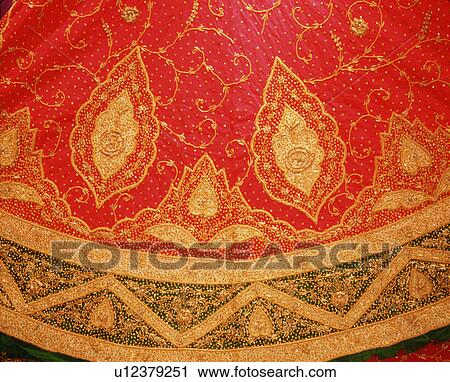 Stock Image - Bright patterned cloth. Fotosearch