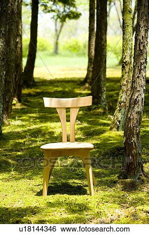 Stock Photograph - Chair in a park. Fotosearch