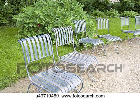 Chairs in a park, Nancy, France View Large Photo Image Stock Photo - Chairs in a park, Nancy, France. Fotosearch