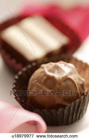 Stock Photo - Chocolate pieces. Fotosearch