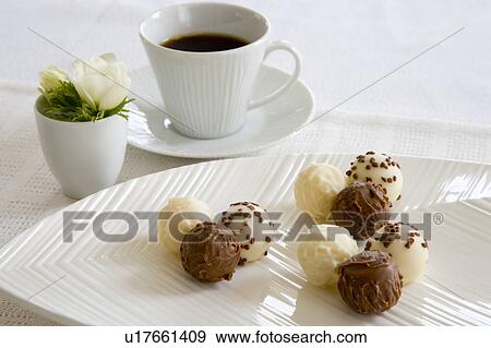 Chocolate truffles View Large Photo Image Stock Photo - Chocolate truffles. Fotosearch