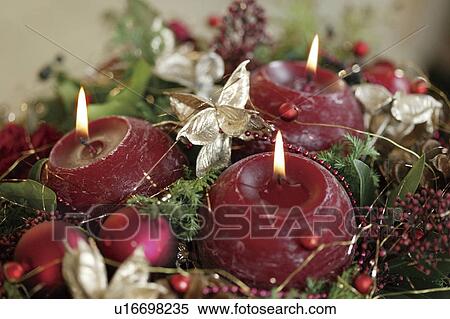 Christmas candles View Large Photo Image Stock Photography - Christmas candles. Fotosearch