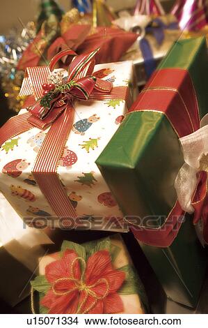 Picture - Christmas presents. Fotosearch