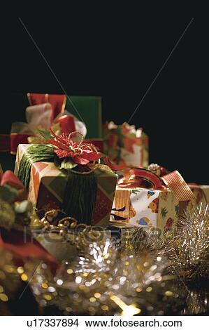 Picture - Christmas presents. Fotosearch