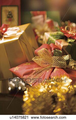 Stock Image - Christmas presents. Fotosearch