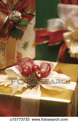 Stock Image - Christmas presents. Fotosearch